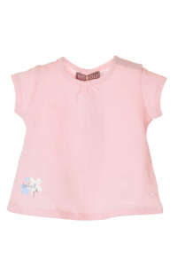 Pink Boboli girl's t-shirt with flower print - Boboli