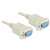 Cablu serial Delock RS-232, 1,8m, null modem, femelă - femelă, gri
