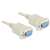 Cablu serial Delock RS-232, 1,8m, null modem, femelă - femelă, gri