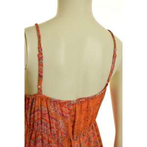 S.Oliver Női Maxi Ruha - Narancssárga Virágmintás 32558573 - S.Oliver