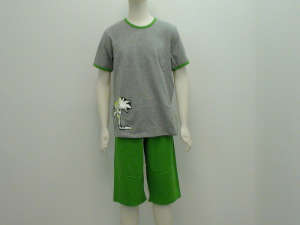 Skiny fiú Pizsama #szürke-zöld 31385346 Gyerek pizsama, hálóing - Rövid ujjú