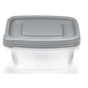 Bager ételes tároló doboz szett 3 darabos, tégla