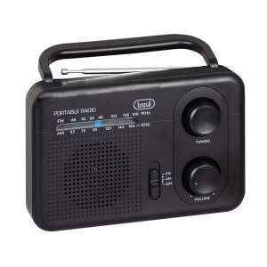 Radio portabil Trevi RA 7F64 negru cu antenă telescopică, benzi AM/FM, mufă pentru căști și control al volumului - Trevi