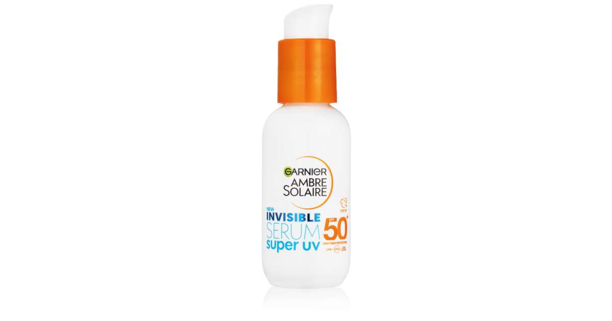 Solaire Garnier Serum Super Sonnenschutz SPF UV 50+ täglicher 30ml Ambre
