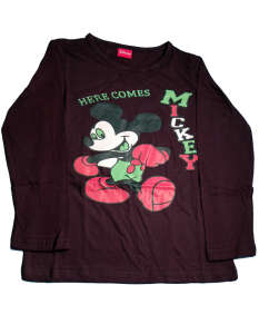Disney uniszex Hosszú ujjú Póló - Mickey Egér #sötétkék 31386353 Gyerek pulóver, kardigán