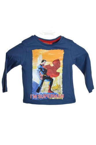 DC fiú Hosszú ujjú Póló - Superman #kék 31386399