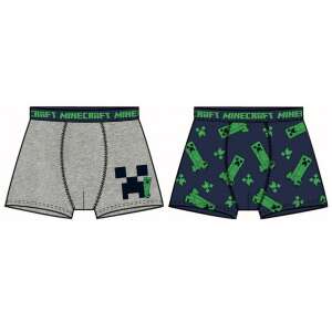 Minecraft fiú boxeralsó, 2 darabos csomag, szürke és kék, 9 éves - Mojang