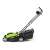 Cositoare electrică Fieldmann FZR 2031-E, vedere laterală, verde și negru, cu colector de iarbă