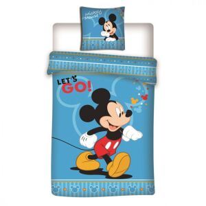Lenjerie de pat Disney Mickey Mouse, husă de pilotă 140x200 cm și față de pernă - Lenjerie de pat - tineri și adulți
