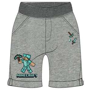 Minecraft graue Shorts für Jungen, Größe 12 Jahre, mit Minecraft-Charakter und Logo - Minecraft