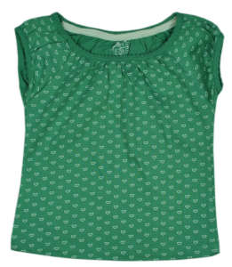 TU zöld szíves póló, rövid ujjú 31386478 Gyerek pólók - 122