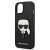 Fekete Karl Lagerfeld Saffiano Karl's Head Patch iPhone 14 Plus telefontok Karl Lagerfeld logóval