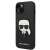 Karl Lagerfeld Saffiano Karl's Head Patch iPhone 14 Plus Handyhülle mit Karl Lagerfeld Logo