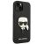 Karl Lagerfeld Saffiano iPhone 14 Plus Hülle - Nahaufnahme
