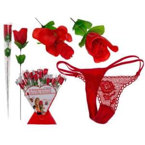 Out Of The Blue - Rose with red G-string - Naughty gift rose, with sexy thong 56755348 - Fashion & Clothing