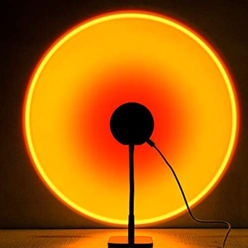 Sonnenuntergang-Sonnenuntergang-Projektions-LED-Lampe, Nachtlichter, Selfie-Lampe, Tiktok-Galaxie-Projektor, Atmosphäre, Regenbogen, Heimdekoration, Schlafzimmer, USB-Display, 16 Farben