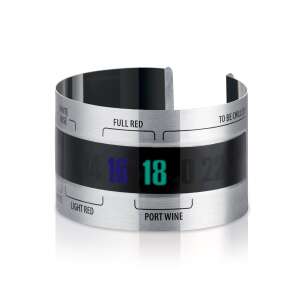 UNO VINO Teplomer na víno, z nerezovej ocele, digitálny displej, meria teplotu vína, ideálny pre červené, biele a ružové víno - Kuchynské teplomery