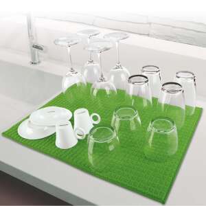 PRESTO dish drying mat, grey, absorbent, kitchen, dishes, cups, glasses, drying - Dish Rack