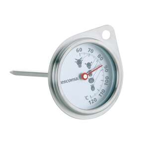 Escoma meat thermometer, stainless steel, with needle, for oven cooking - Kitchen Thermometer