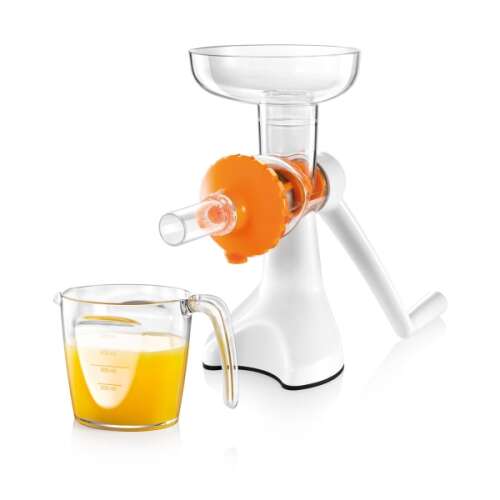 HANDY kézi citrus facsaró mérőpohárban narancslével