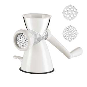 HANDY manual meat grinder with 3 different attachments, white - Tescoma