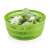 HANDY salad spinner, green, with lettuce inside