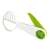 HANDY avocado slicer, white and green, 3 in 1, pit remover, slicer, scooper, open