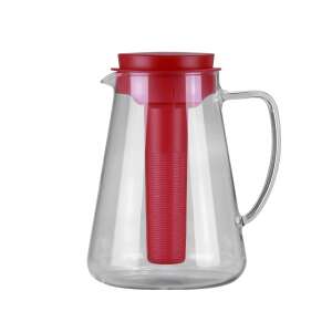 Tescoma TEO 2,5L Glaskanne mit Infuser und Kühler, rot - Wasserfilterkannen & Zubehör