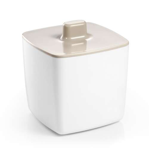LAGOON large storage box with lid, white and beige