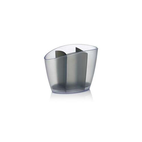 CLEAN KIT cutlery holder, clear plastic, 3 compartments, for kitchen utensils