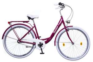 Neuzer Balaton Premium 26 N3 női Városi Kerékpár 26" #padlizsán-fehér