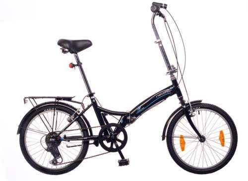 Neuzer Folding City 20 Zoll Damen Faltrad in Schwarz und Weiß