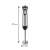 PRESIDENT Botmixer, Stabmixer,  Immersionsmixer, Edelstahl, schwarz und silber, 39 cm lang, 6 cm Durchmesser