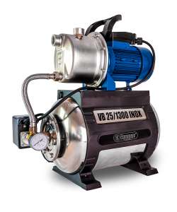 Elpumps VB 25/1300 INOX házi vízmű, rozsdamentes acél, 25 literes tartály, 1300W motor - Öntözés