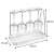 FlexiSPACE Wine Glass Drying Rack with Drip Tray, 330 x 148 mm, dimensions: 33 cm x 15 cm x 26 cm