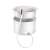 TESCOMA DELLA CASA fruit and vegetable press set, white, stainless steel, with hose and red valve
