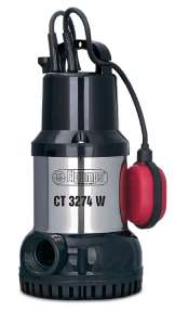 Потапяема помпа Elpumps CT 3274W за чиста вода, конструкция от неръждаема стомана и пластмаса, 600W, 10m височина на повдигане, 10000l/h дебит - Помпа