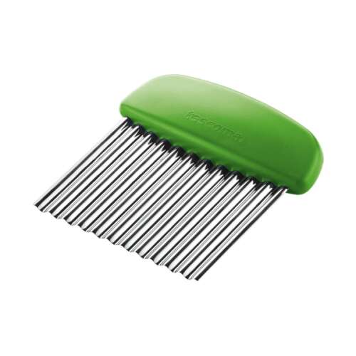 PRESTO wavy slicer, green, stainless steel, for vegetables, fruits, butter, dough, frosting