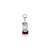 PRESTO wine opener with foil cutter, silver and red, wine bottle opener
