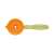 PRESTO CARVING vegetable slicer, orange and green handheld tool for making vegetable noodles