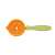 PRESTO CARVING vegetable slicer, orange and green handheld tool for making vegetable noodles