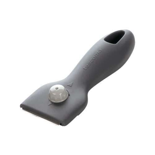 PRESTO Ceramic Hob Scraper, grey, with replaceable blade, for cleaning ceramic cooktops, glass and porcelain surfaces