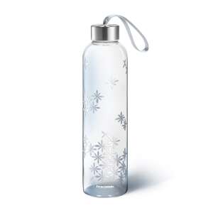 myDRINK 0.7L Glass Water Bottle with Floral Design,  Tescoma - Thermos and Beverage Holder
