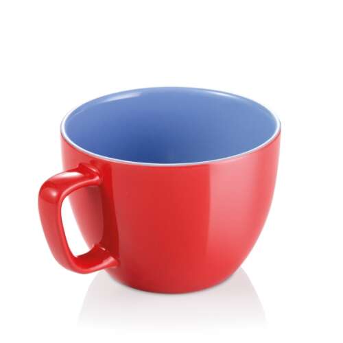 CREMA SHINE red and blue large mug