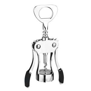 GrandCHEF Wine Opener, Stainless Steel Wine Bottle Opener with Black Handles - Wine Opener & Corkscrew