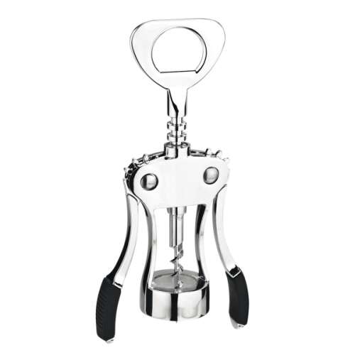 GrandCHEF Wine Opener, Stainless Steel Wine Bottle Opener with Black Handles
