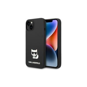 Karl Lagerfeld Choupette Schwarze Silikon iPhone 14 Plus Hülle - Karl Lagerfeld Handyhüllen