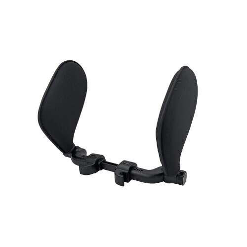 Ergonomická automobilová opierka hlavy a krku Dollcini, čierna, predný pohľad