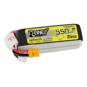 Tattu R-Line 550mAh 14.8V 95C 4S1P Lipo akkumulátor XT30 csatlakozóval - RC Modell akkumulátor