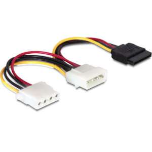 Kabel adaptera DeLOCK 60103 4-pin Molex - SATA + 4-pin Molex - Kabel zasilający